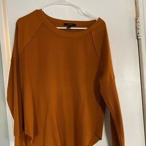 Forever 21 Orange waffle knit